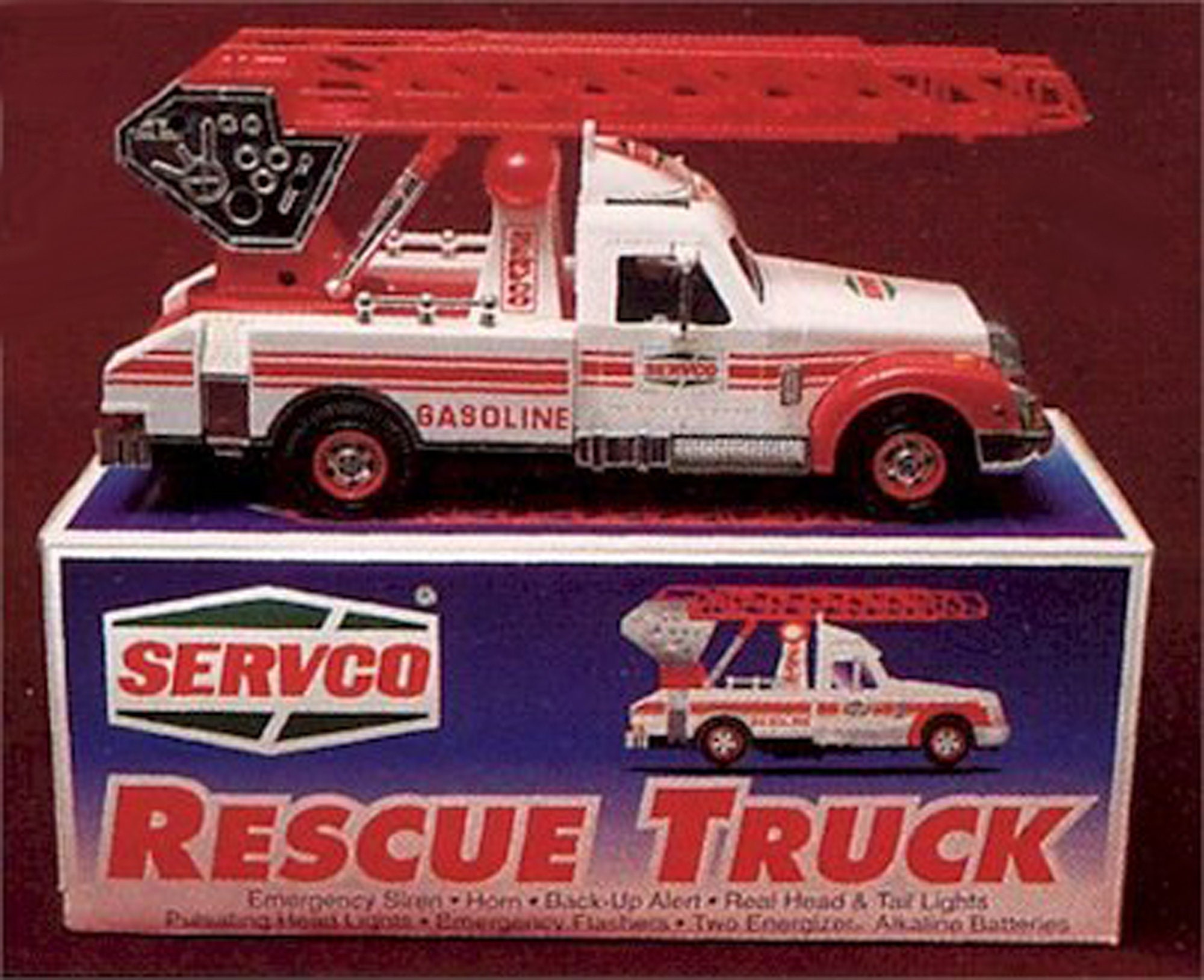 Servco - Gas Station Rescue Truck - 1995 Version! Working Lights