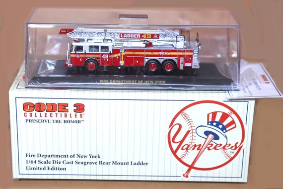 Code 3 Collectibles YANKEES Seagrave Rear Mount Ladder Fire - Etsy