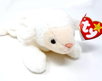 Ty Beanie Babies - "Fleece" Lamb - Excellent condition with tags - Long out of production!