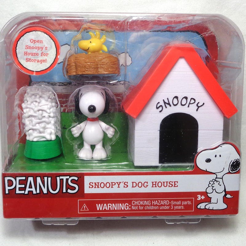 Noopy Dog Snoopy Dog House Figure - Etsy