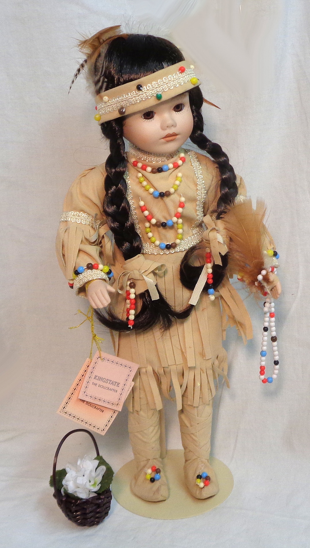 Vintage Kingstate Porcelain Doll 