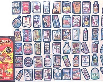 Topps Wacky Packages 1970s Uncut Sheet Hotwheels - 5193