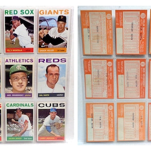 1964 Topps Baseball Cards Lotto di 9 diversi - LOTTO #10 - Vedi descrizione per condizione.