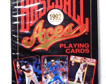 1992 US Playing Card Company - "Baseball Aces" Set completo SIGILLATO di carte da gioco raffiguranti i migliori giocatori dell'epoca.