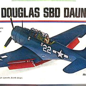 1/48 Scale Monogram - Model Kit - Douglas Dauntless Carrier Based US Navy Plane - Mint in Box but MISSING Decals.