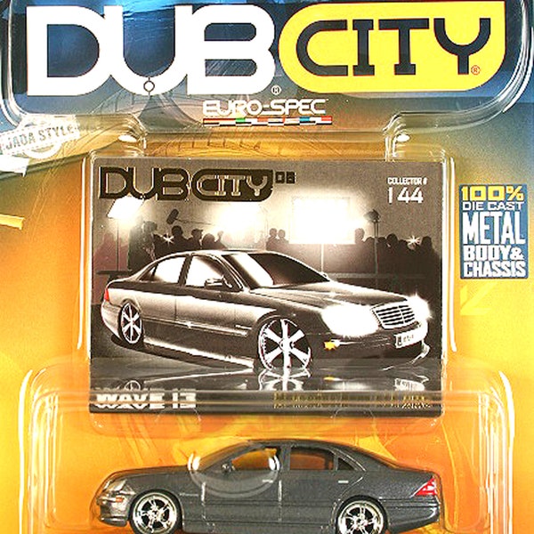 Jada 1:64 DUB CITY - Mercedes-Benz S55 AMG - Color Silver-Gray - Mint in package!