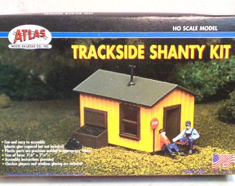 HO Scale Train Building KIT - Atlas Trackside Shanty - NEW in Box!