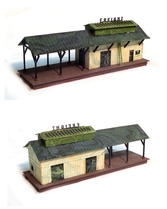 HO Scale Built up Kit Pre owned Freight Station as is Very Good Condition. Please Read Description for Details. Etsy