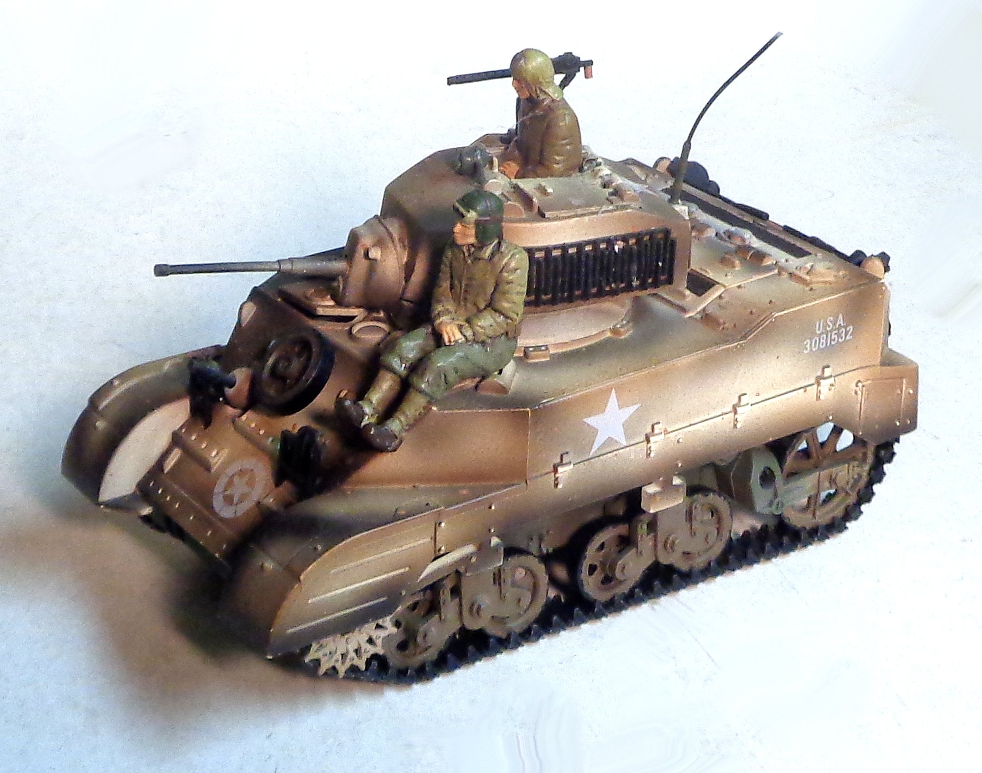 貴重　デッドストック品　増田屋　M-12 ARMY TANK 21st Century Toys - 1/32 Scale US M5 Stuart Tank Including Two