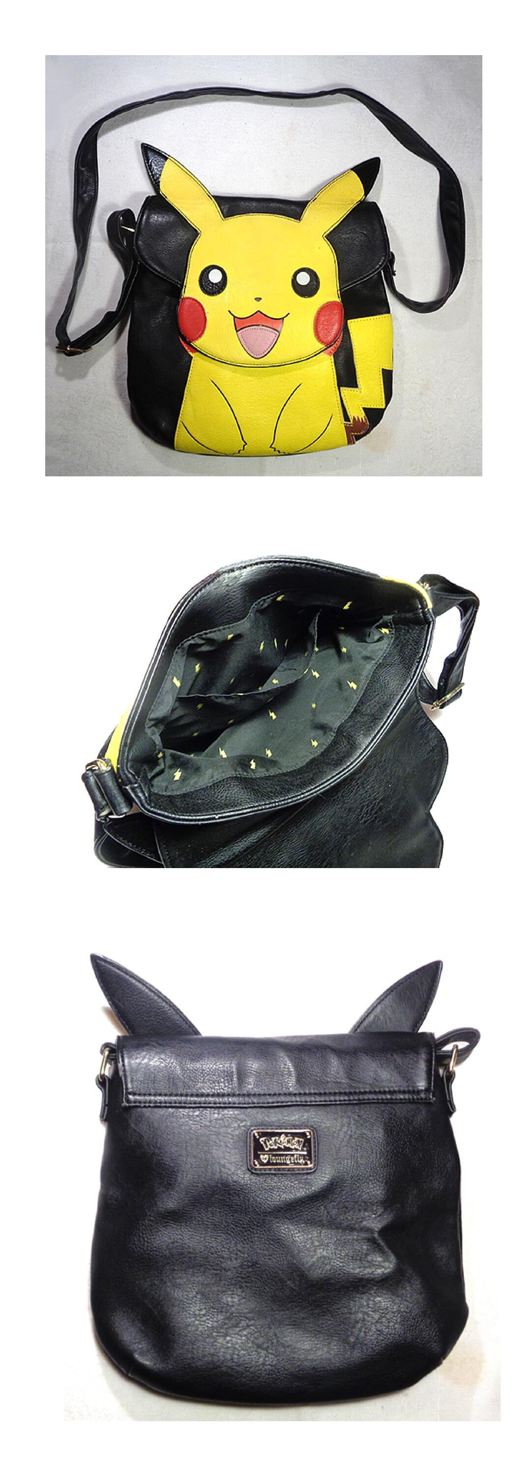 Loungefly Pokemon Leather Pikachu Face Cross-body Bag - Preowned