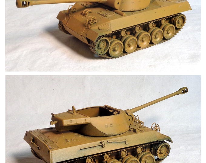M10 Models 1/35 Scale Military Built Model Kit-wwii US M10 Tan Tank Destroyer ...