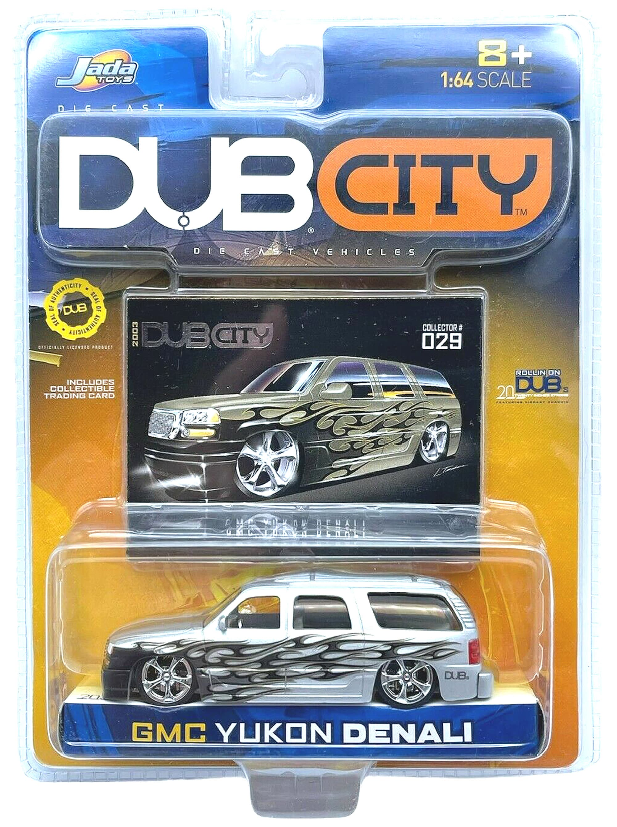 Jada 1:64 DUB CITY - GMC Yukon Denali - Color Silver - Mint in
