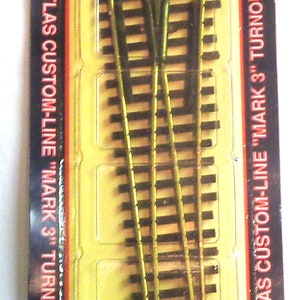 HO Scale ATLAS #6 Right turnout Switch Track - NEW in package!