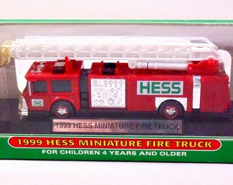 miniatura hess 1999 hess miniature fire truck