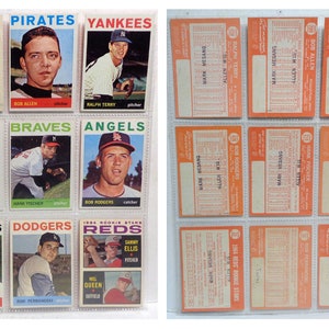 1964 Topps Baseball Cards Lotto di 9 diversi - LOTTO #3 - Vedi descrizione per condizione.