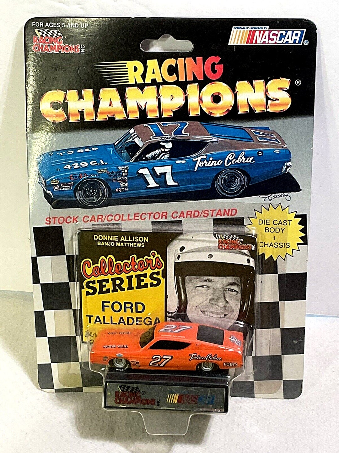 ミニカー NASCAR Racing Champions Donnie Allison Vintage 1-64 Diecast #27 Ford