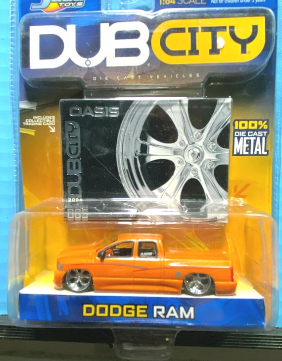 Jada 1:64 DUB CITY - Dodge Ram Pickup - Color Orange - Mint in