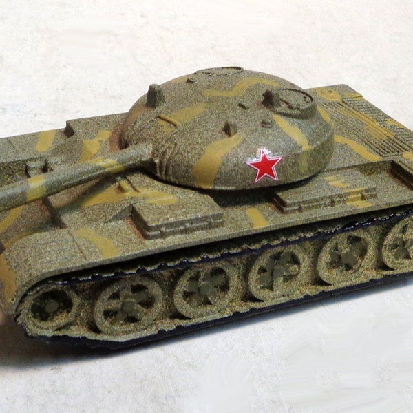 Russia Soviet Made Diecast Metal Military Tank #2 - Custom professionally painted