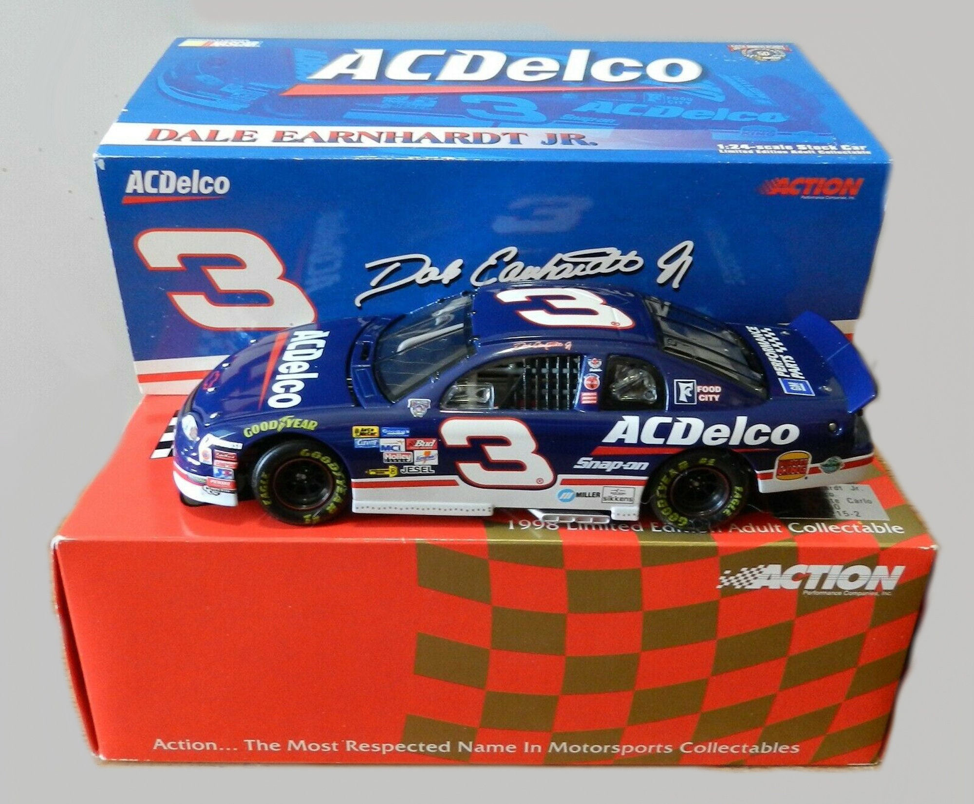 1/24 Scale Action 1998 Dale Earnhardt Jr. NASCAR Acdelco 3 Stock