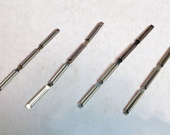 HO Scale Set of 16 Brass Train Track Rail Joiners - NEW Condition!