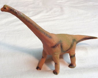 Maquette de dinosaure en plastique - Brachiosaure (version brune) - Environ 25 cm de long