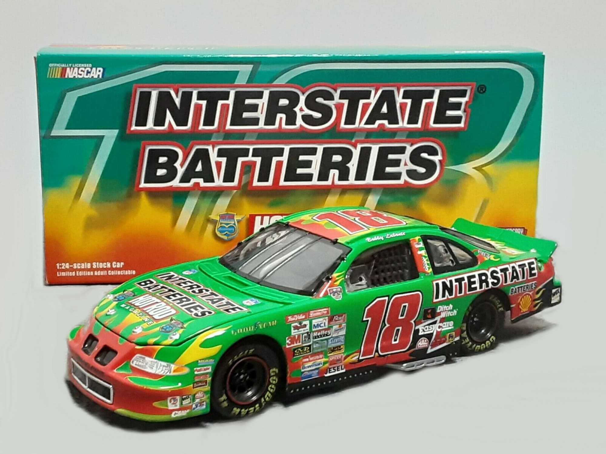 1/24 Scale Action - 1998 Bobby LaBonte NASCAR - Interstate Batteries - Hot  Rod Magazine - Diecast Stock Car BANK! RARE Low mintage!