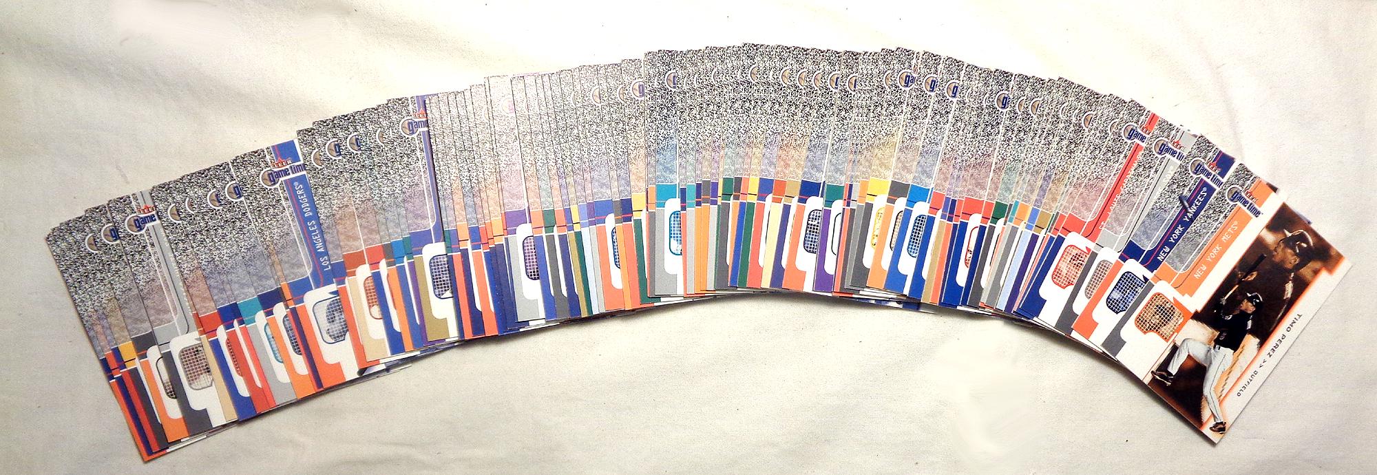 2001 Fleer - Game Time 野球カード 90 枚コンプリートセット