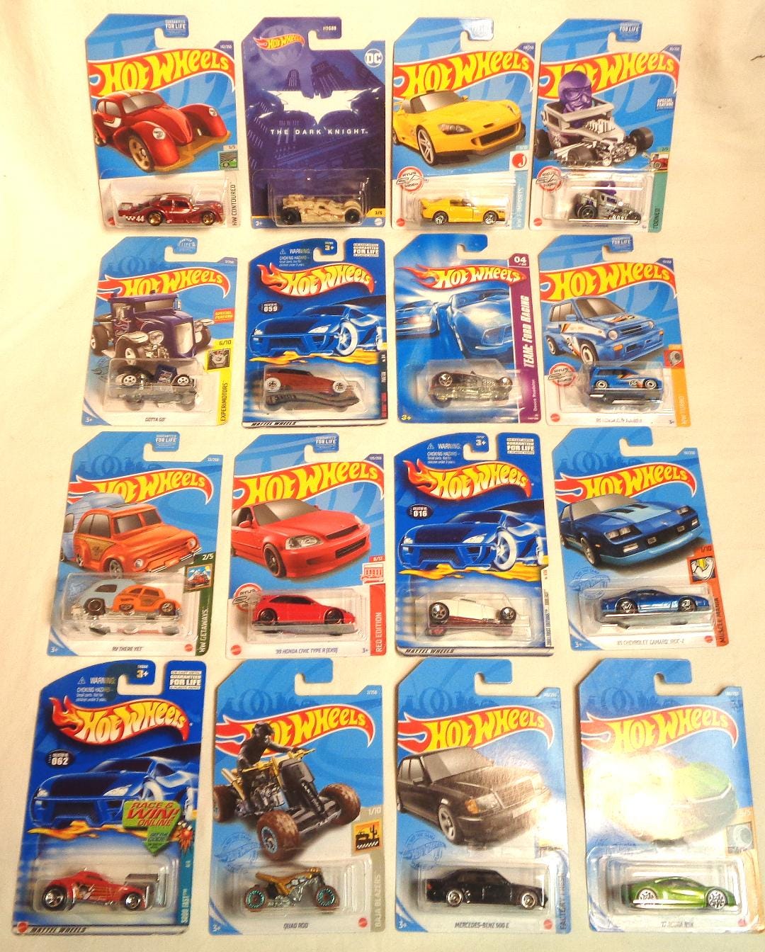 Hotwheels Lot of SIXTEEN All Different-hot Wheels Releases Mint in