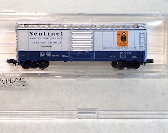 Wagon Couvert Great Northern à Bogies - Échelle N - Atlas USA - Train Miniature