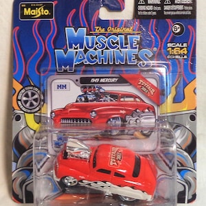 1:64 Muskelmaschinen - 1949 Merkur "Toyfair" limitierte Auflage exklusiv! - Minze auf der Karte - Die Karte zeigt einige Gebrauchsspuren.
