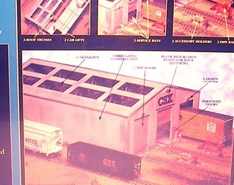 N Trains Building - Train Car Repair Shop