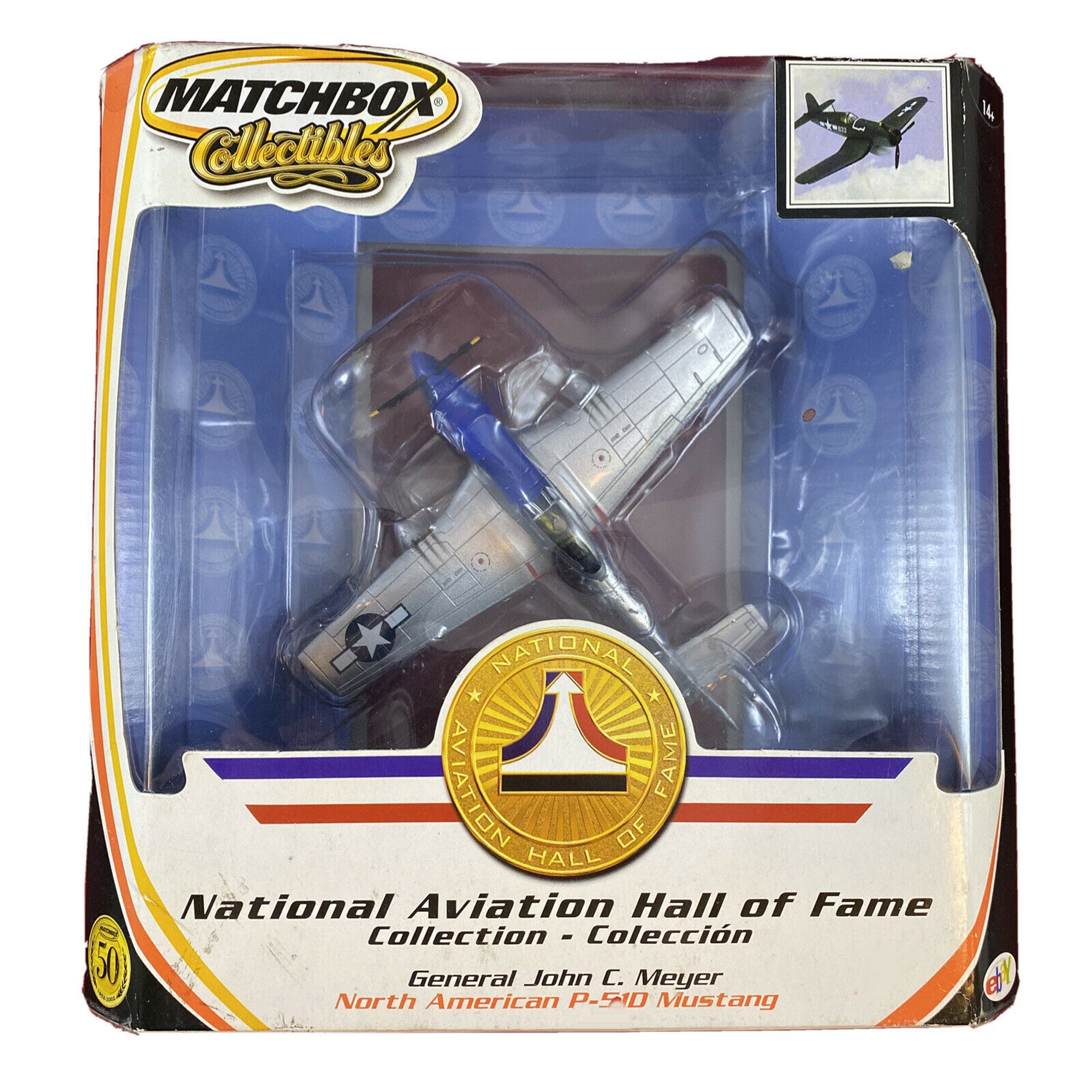 NORTH AMERICAN P51 MUSTANG NEW MATCHBOX COLLECTIBLES NATIONAL AVIATION H.O.F 