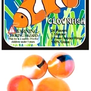Ensemble complet de 24 billes CLOWNFISH comprenant un tireur et 2 écrans d’anneaux