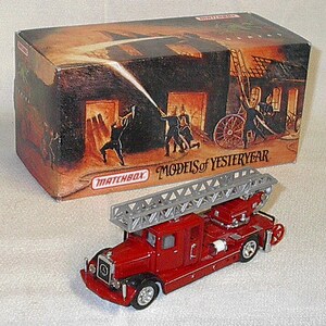 Models of Yesteryear Matchbox 1932 Mercedes Benz Ladder Fire