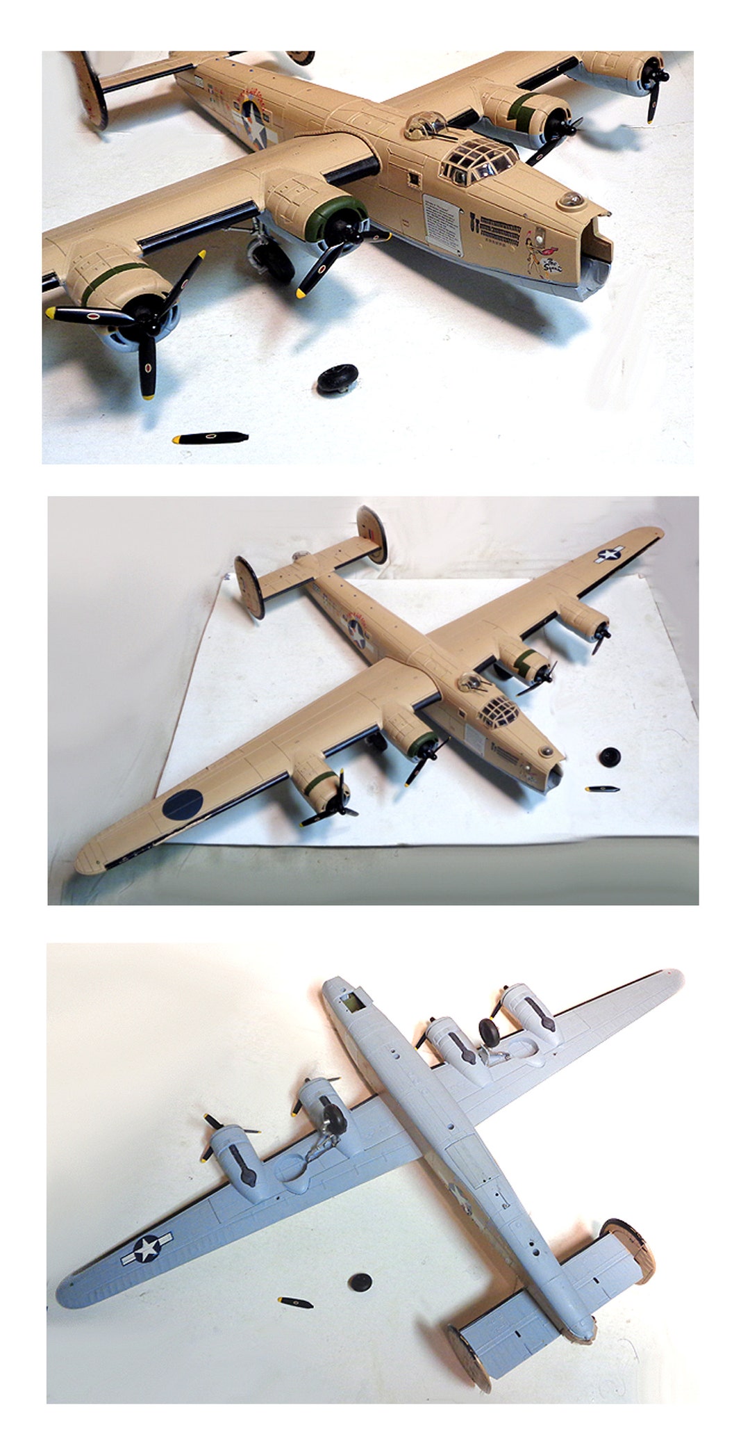 Franklin Mint 1/48 Scale - B-24 Liberator Bomber FOR PARTS - See