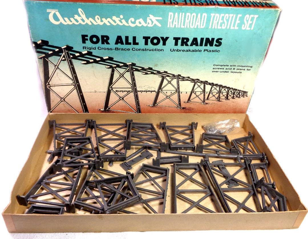 O Scale Authenticast Railroad Trestle Set - Missing Only 1 Small ...