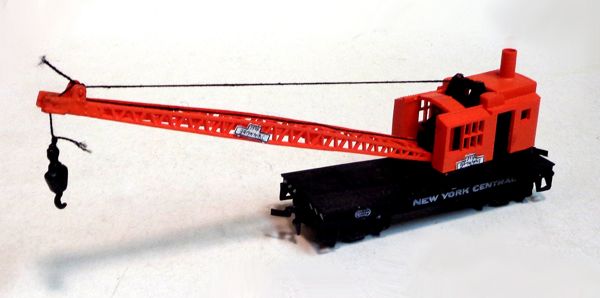 HO Scale new York Central Crane Car in Orange Etsy