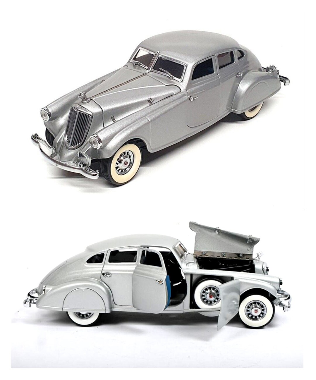 Danbury Mint 1/24 Scale 1933 Pierce Arrow-diecast Replica W/very