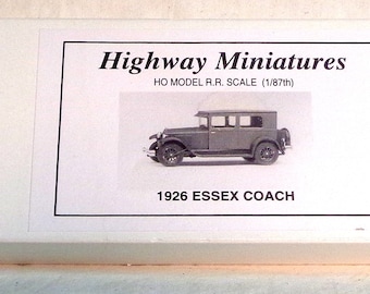 HO Scale - Jordan Miniature Model kit - 1926 Essex Coach automobile - NEW in the box!