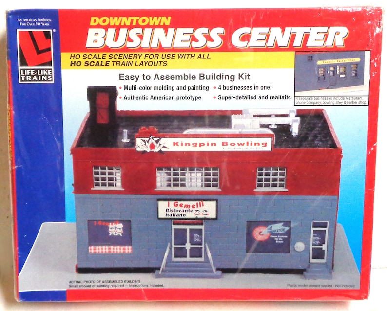 HO Scale Vintage Kingpin Bowling Alley Building Model Kit New in Box Etsy