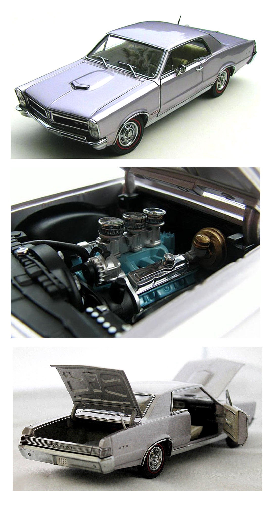 Danbury Mint 1/24 Scale 1965 Pontiac GTO - Diecast Model Replica