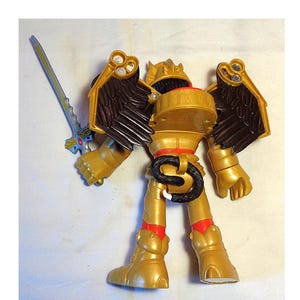 Mattel 10-Zoll-Goldar Zord Mighty Morphin Power Ranger - Gebrochene Kopfbasis - Inklusive Schwert - Gebraucht, wie besehen. Bitte Fotos beachten.