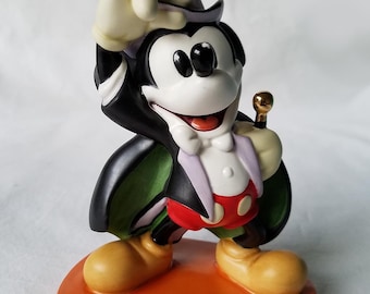 Disney Porcelain Classics Collection - Magician Mickey Mouse - Mint in it's original box with paperwork! Approx 5 inches tall.