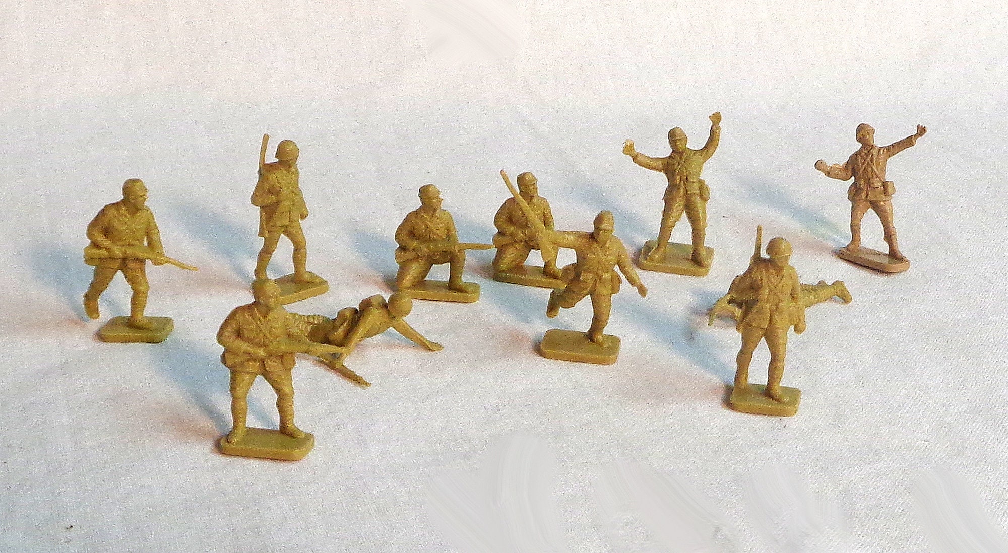 AIRFIX、1/72、7個 1/72 HO AIRFIX VINTAGE Japanese Infantry Soldiers Partial