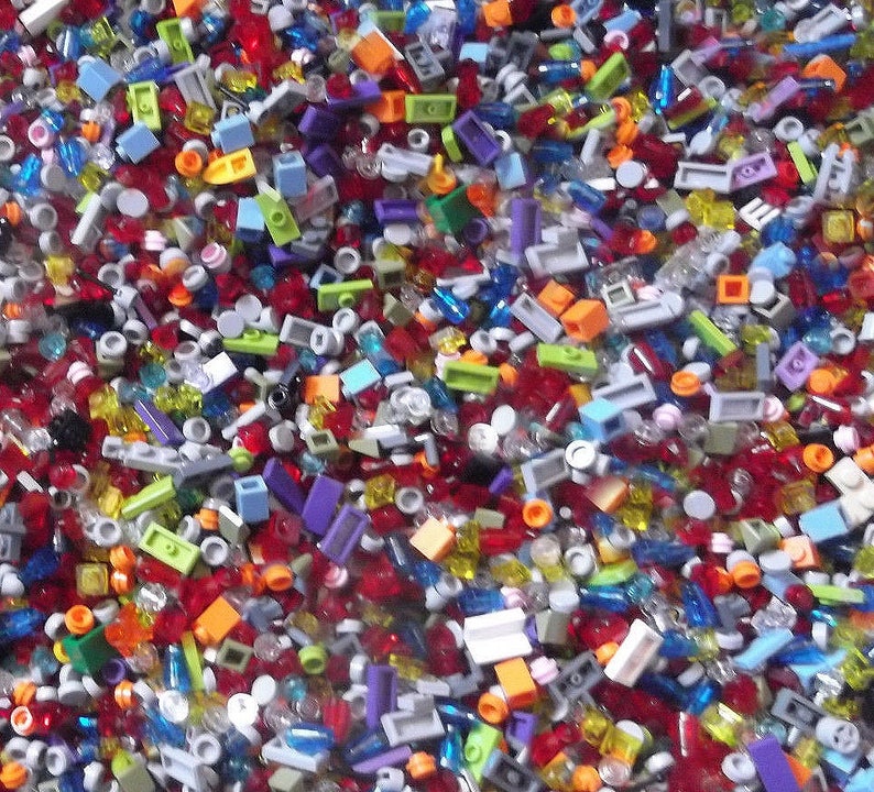 1000 TINY Lego Blocks parts & Pieces BULK LOT Etsy