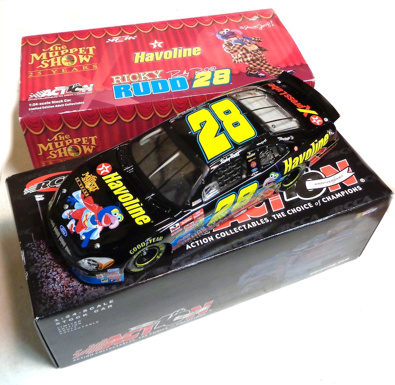 Ricky Rudd Muppets 1/24 Scale Action 401147 - Ricky Rudd NASCAR - Havoline / Muppets 25th ...