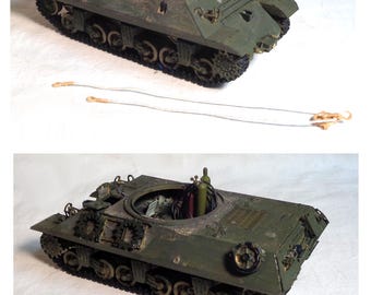 塗装済みフィギュア アメリカ軍戦車兵 マルチカム迷彩 1/35スケール