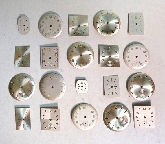 Genuine Watch Faces Mixed Lot of 20 Vintage Pieces