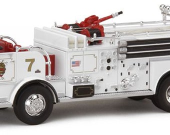 1/64 Scale Code 3 Fire Engine - Crown Parade Pumper - Chief's Edition - diecast replica Fire Truck - Awesome detailing!