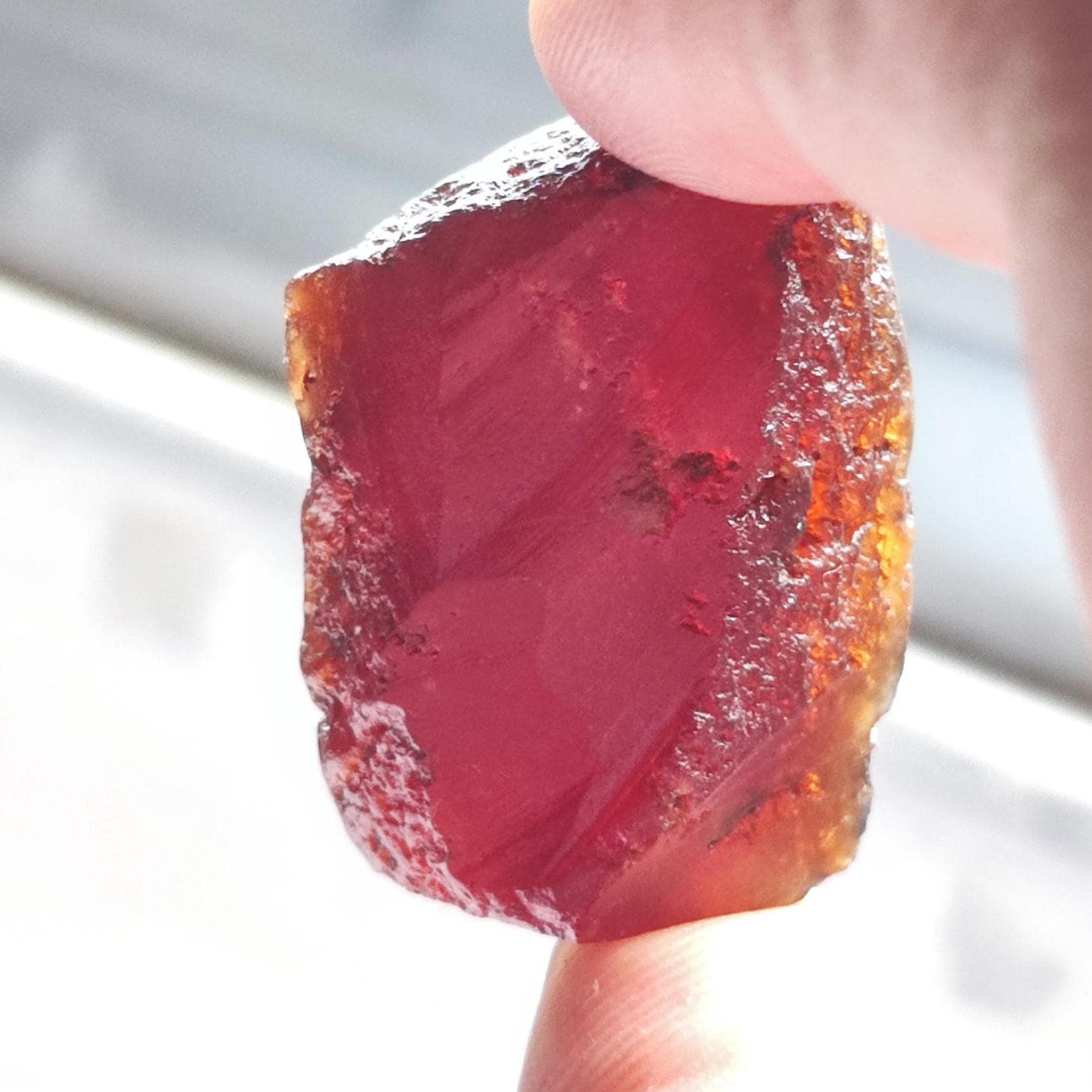 Natural Red Hessonite Garnet Gemstone: 206 CT Uncut Rough Stone - Etsy